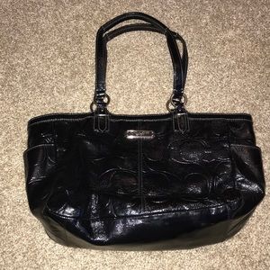 black authentic Coach purse